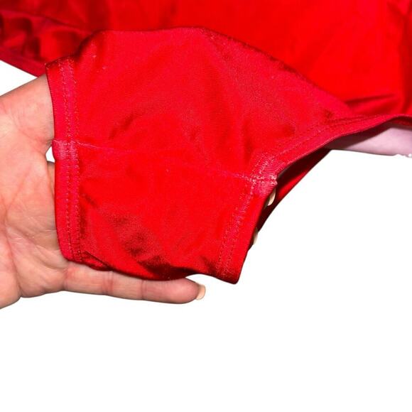 Texas One Piece Red Swimsuit Women’s L Lone Star Americana Swim Beach Vacation - Picture 5 of 10